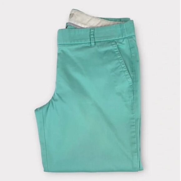 J. Crew City Fit Stretch Ankle pants Women's Size 2 Mint Green Cotton Spandex St - Picture 6 of 10